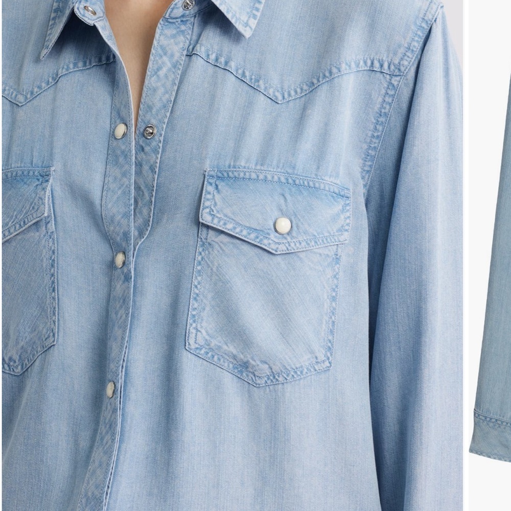 Rails Light Blue Denim Shirt